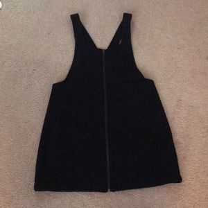 Black overall dress